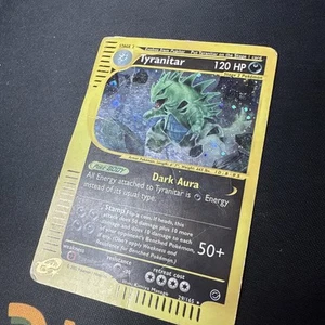 Juego de cartas coleccionables Pokémon Tyranitar Expedition Base Set 29/165 Holo Holo Raro - Imagen 1 de 12