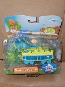 Jim Henson Dinosaur Train Morris Stegosaurus Figure Train Car SEALED Damaged Box - Picture 1 of 6