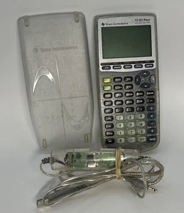 Texas Instruments TI-83 Plus Silver Edition Clear Graphing with Cover Link Cable - Bild 1 von 8