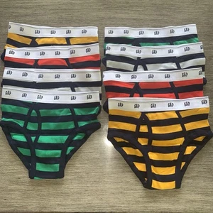 GAP kids Classic Boys Stripe Briefs 8 pairs Size L 10 Underwear - Picture 1 of 4