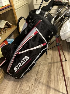 Strata golf club set left handed 10 Pc Set Driver, 3&5 Wood 6-PW & Putter - Image 1 of 4