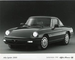 Alfa Romeo Spider 2000 S4 with hardtop 1992 original official press photo - Picture 1 of 1