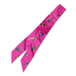 Hermes Twilly Schal Seide 100 rosa gebraucht 202504288 - Bild 1 von 9