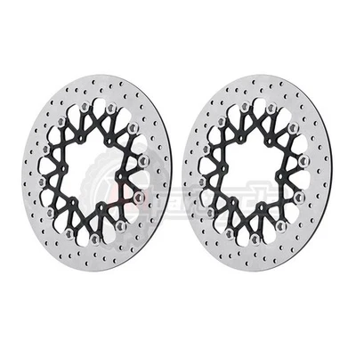 2pc Front Brake Rotors For Suzuki GSXR600 GSXR750 2008-2015 GSXR1000 2012-2016 - Image 1 of 3