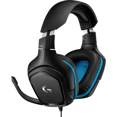Logitech Gaming G432  Over Ear Headset kabelgebunden 7.1 Surround Schwarz, Bl... - Bild 1 von 4