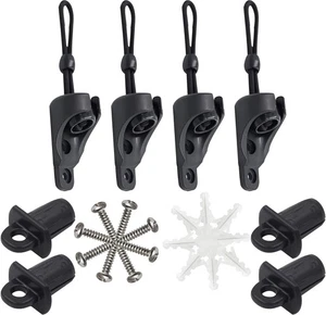 Upgrade Bunge Kit + Kit elastico di ricambio universale e tappo terminale (2 set), Nero  - Foto 1 di 9