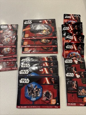 Lote de láminas y globos transparentes Star Wars El Despertar de la Fuerza  Foto 1 de 4