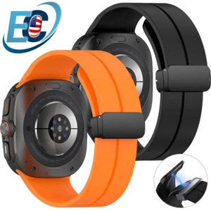 Für Samsung Galaxy Watch Ultra 47mm 2024 Magnet Weich Silikon Band Sport Armband - Bild 1 von 12