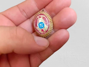 Vintage Colonnello RARO PICCOLO BERRETTO distintivo MILIZIONE, POLIZIA URSS, KGB, USSR Time - Foto 1 di 5