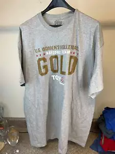 Team USA Grey Beach Volleyball Shirt 2XL - Picture 1 of 4