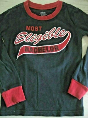 Camiseta Top Tejido GYMBOREE PJ Azul Marino Rojo MÁS ELEGIBLE SOLTERO Camiseta para Dormir Foto 1 de 4