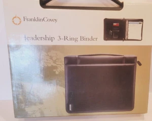 Organizzatore raccoglitore 3 anelli Franklin Covey Leadership modello 765245 nero nuovo con scatola - Foto 1 di 4