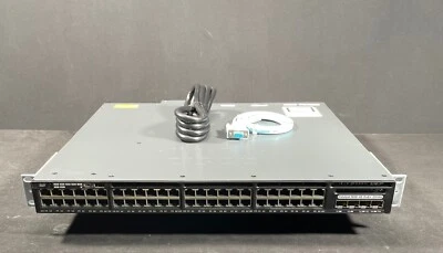 Cisco WS-C3650-48FD-S  48 Port PoE+ Gigabit Switch - Same Day Shipping - Image 1 of 4