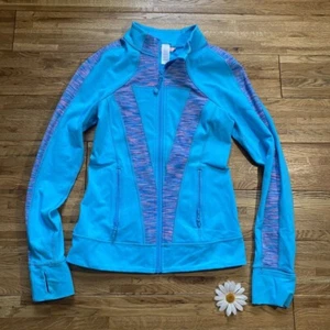 Ivivva By Lululemon Blue Zipup Jacket Size 14 - Picture 1 of 9