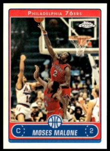 2006-07 Topps Chrome #160 Moses Malone BASKETBALL Philadelphia 76ers - Picture 1 of 2