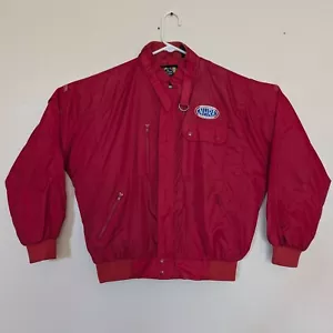 Vintage NHRA Championship Drag Racing Men's XL Windbreaker Jacket Korea Red Coat - Picture 1 of 10