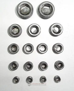 Engine Block Intake Manifold Plug Kit 1/8" 1/4" 3/8" 1/2" 3/4" NPT PLAIN 17 pcs - Picture 1 of 1
