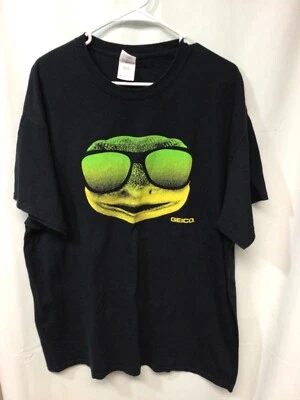 Geico (Gecco) Black XL Cotton T Shirt T19 - Image 1 of 4
