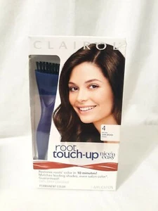 Clairol Nice & Easy Permanent Hair Color Root Touch Up 4 Dark Brown 1Ct 6 Pack - Picture 1 of 6