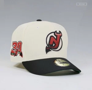 MyFitteds - New Jersey Devils Gradated Off White Fitted - Size 7 5/8 - Picture 1 of 24