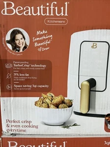 Beautiful 3Qt Air Fryer with TurboCrisp Technology,White Icing by Drew Barrymore - Picture 1 of 1