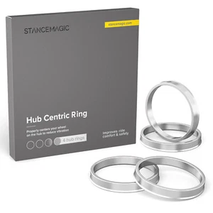 4pc Aluminum Hub Centric Rings | 60.1mm Car to 66.1mm Wheel | for Toyota Lexus - Picture 1 of 7