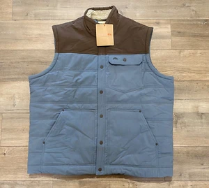 Simms Fishing Cardwell Vest Mens XXL Sherpa Lined Storm Hickory - Picture 1 of 10