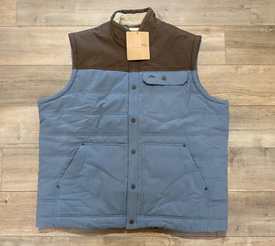 Simms Fishing Cardwell Vest Mens XXL Sherpa Lined Storm Hickory - Image 1 of 4