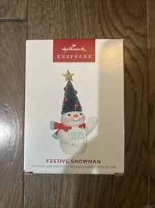 2023 Hallmark Festive Snowman Limited Edition New MIB - Picture 1 of 2