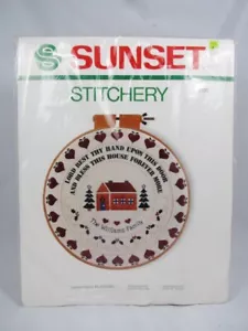 Sunset Stitchery Christmas Blessing Needlecraft Kit Finished Size 12" Hoop 2105 - Picture 1 of 8