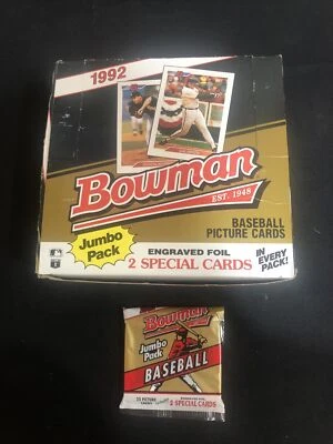 1992 Bowman Baseball Jumbo Pack Sealed From Box 🔥 Mariano Rivera, Piazza Rookie - Image 1 of 4