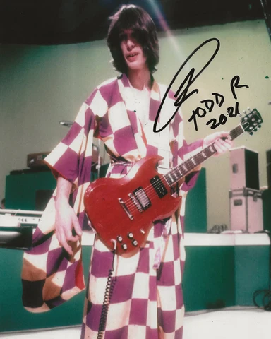 Utopia Todd Rundgren Signed Photo 8x10 COA 9 Cover