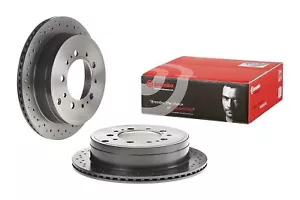 Brembo 09.D618.1X Xtra UV Coated vented drilled Rear Brake Rotor... - Picture 1 of 6