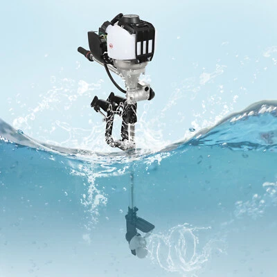 4 Stroke Outboard Motor 5.5HP Fishing Boat Engine Gasoline Air Cooled Motor 52cc Foto 1 de 4