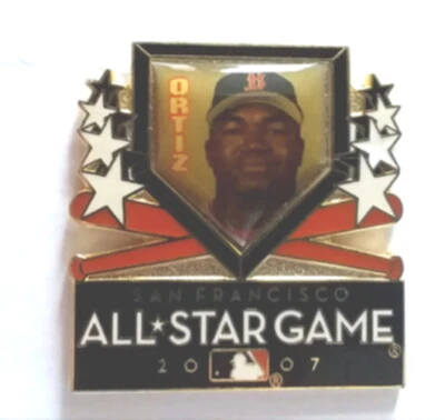 BOSTON RED SOX PINS DAVID ORTIZ PIN ALL STAR PIN 2007 MLB BASEBALL PIN UP - Image 1 of 3