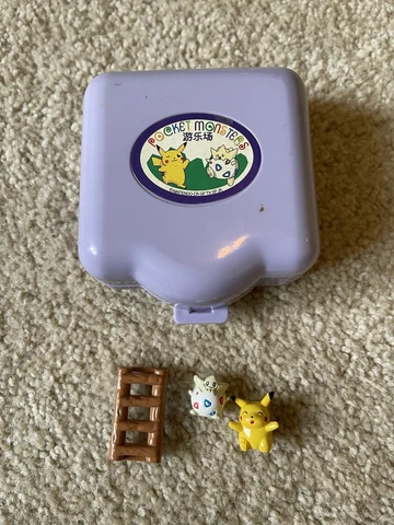 Vintage 1997 Tomy Nintendo Pokemon Polly Pocket Micro Toy Japan Pikachu Togepi Cover