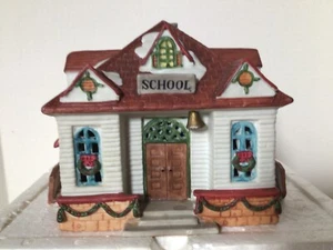 Vtg Lemax Village Collection Dickensvale School House 1992 25042 - Picture 1 of 8