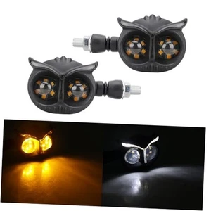 2 Stück Motorrad Bullet Frontblinkleuchte Blinker Blinker gelb-weiß - Bild 1 von 7