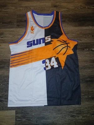 JERSEY DE CHARLES BARKLEY PERSONALIZADO COSIDO SPLIT NEGRO SUNS TALLA XXL  Foto 1 de 4