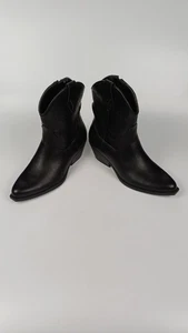 Botas de Vaquero Guess Negras Cuenta Logo Bordado PVP £79 NUEVAS Western Festival - Imagen 1 de 11