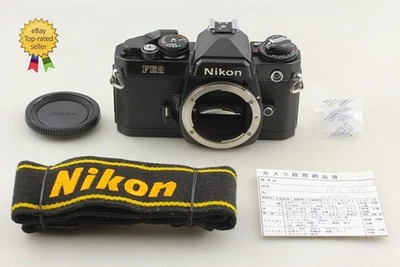 ¡Revisión! 【N COMO NUEVO con Opt Top COMO NUEVO】 Cuerpo de cámara Nikon FE2 negro SLR de Japón Foto 1 de 4