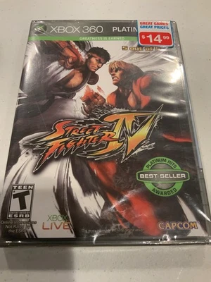 Street Fighter 4 IV (Xbox 360, 2009) Platinum Hits NEW SEALED - Image 1 of 3