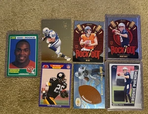 nfL 7 Karten Lot, Emmitt Smith Gold/RCs Derrick Thomas-Rod Woodson, Drake Maye, HOF - Bild 1 von 2