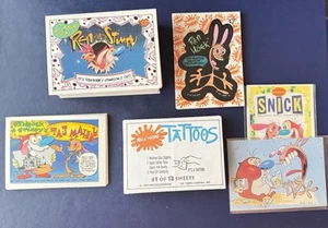 Tarjetas Topps Nicktoons 1993 - Juego completo - Base, actividad, pegatinas y tatuajes - Imagen 1 de 11