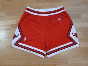Vintage Chicago Bulls Shorts Champion Size L NBA Basketball 1990s - Picture 1 of 12