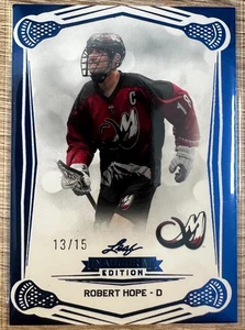 Hoja NLL 2025 inaugural Robert Hope Blue Pillar Holo SP #77 #13/15 - Imagen 1 de 2