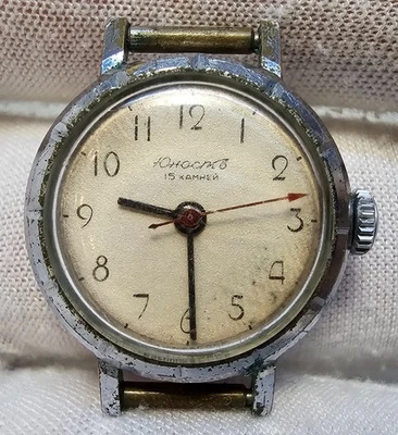 Reloj de pulsera mecánico soviético raro vintage "juventud" antiguo de la URSS - Imagen 1 de 4