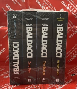 David Baldacci John Puller Series Set of 4 Zero Day Forgotten Escape No Man NEW - Picture 1 of 3