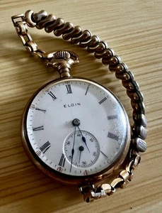 OROLOGIO DA TASCA VINTAGE ~ ELGIN ~ 15 JEWEL ~ 16676643 ~ B ROYAL ~ non testato - Foto 1 di 5