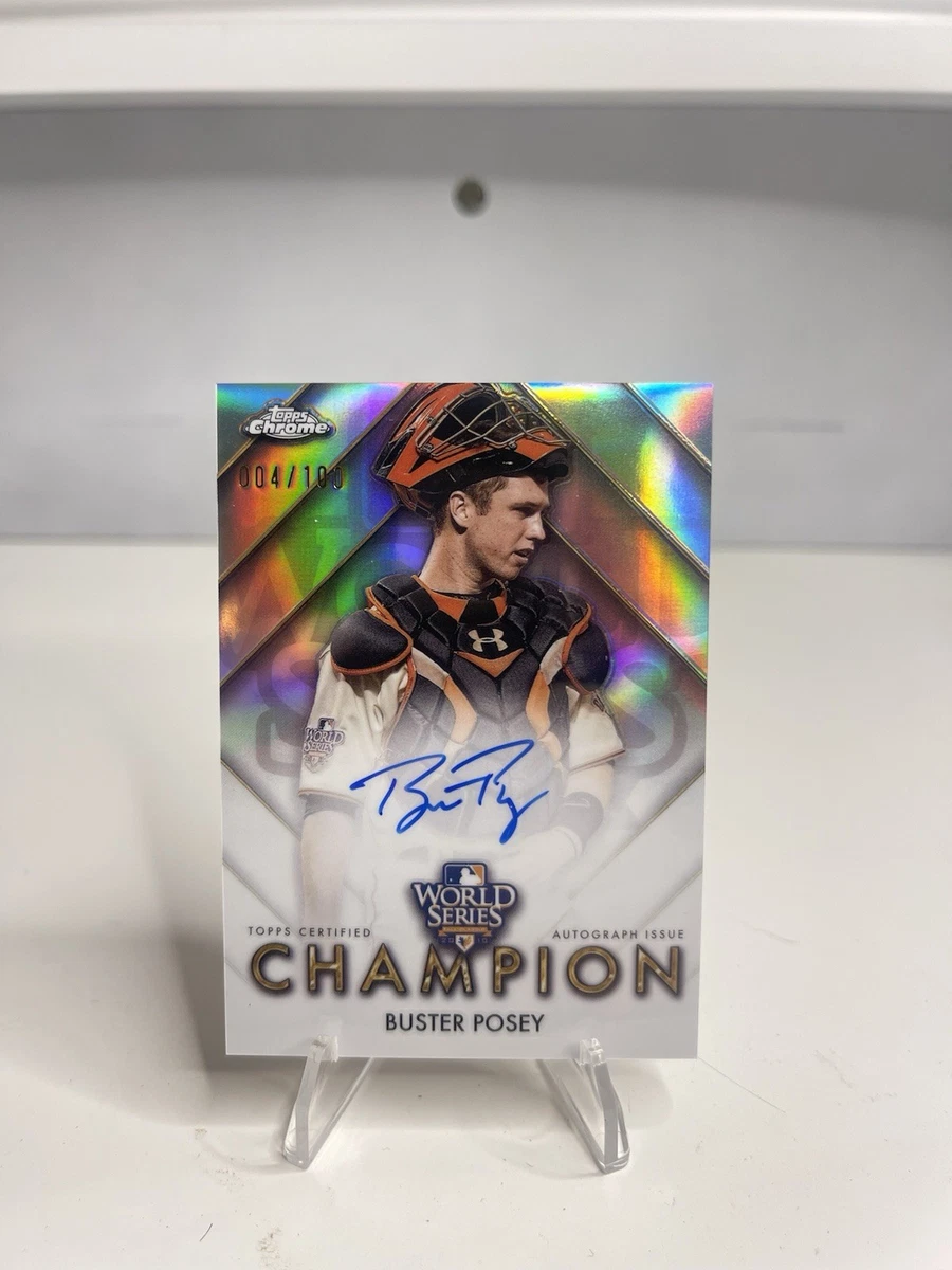 Topps Buster Posey Baseball Autographed Sports Trading Cards